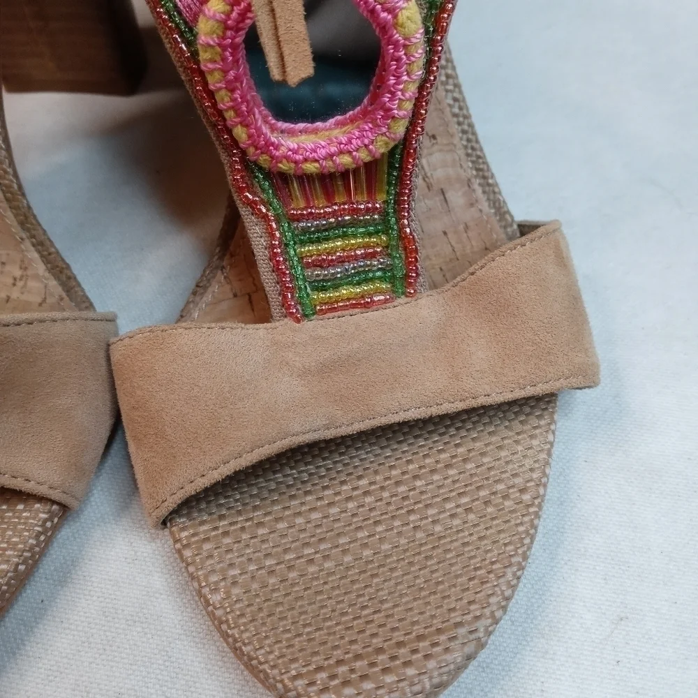SAM EDELMAN Brown Leather ‘Yvette’ Embellished mir